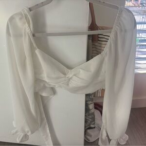 White Princess Polly Top